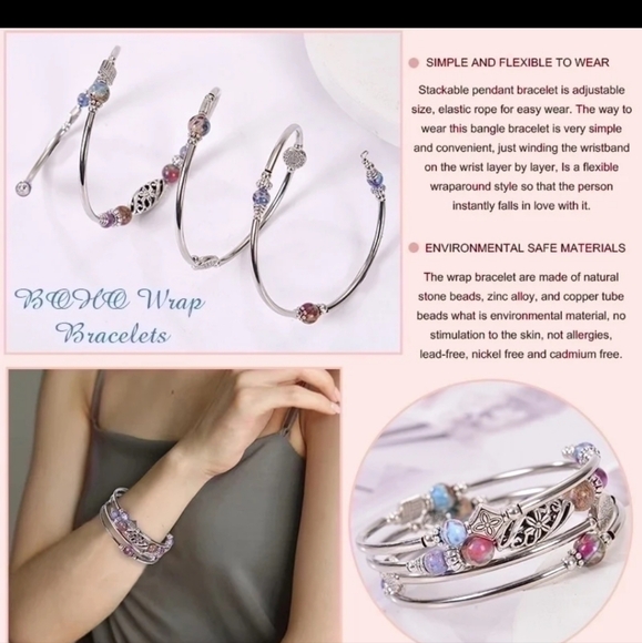 Beautiful Stylish Wrap Bracelet - Picture 2 of 6